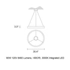 Libe Round LED Pendant Light