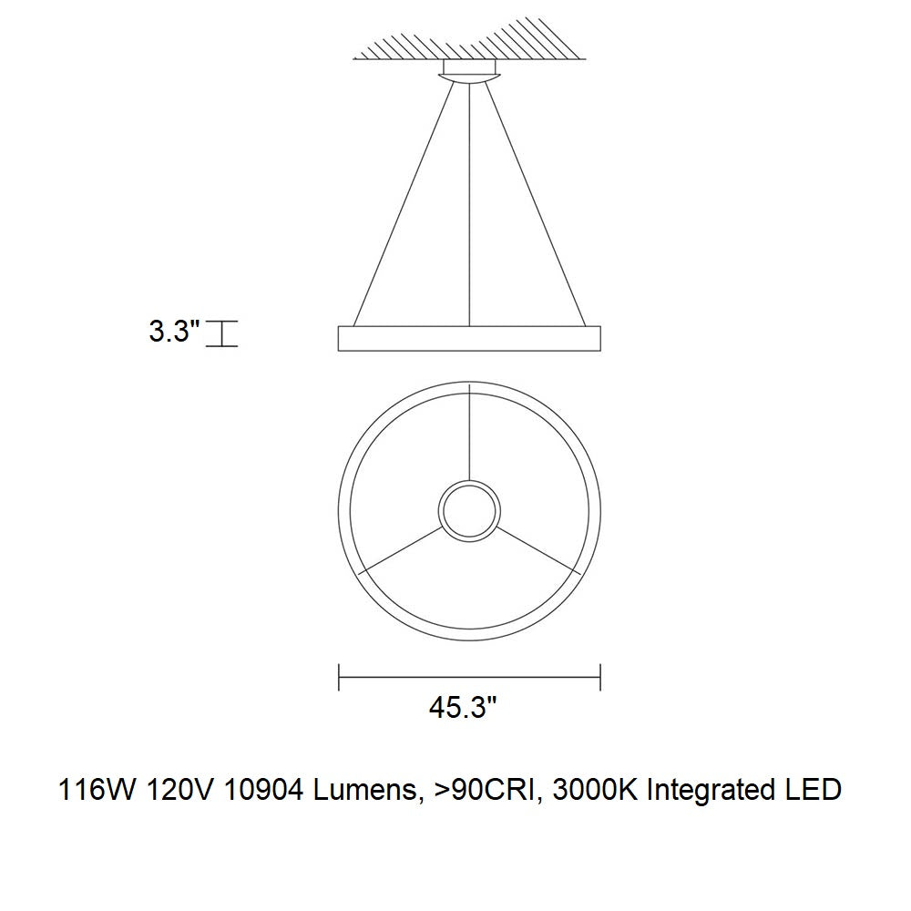 Libe Round LED Pendant Light