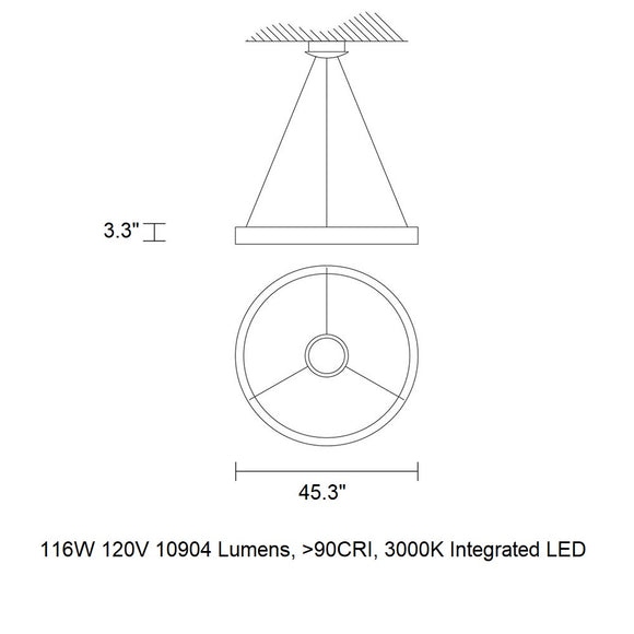Libe Round LED Pendant Light