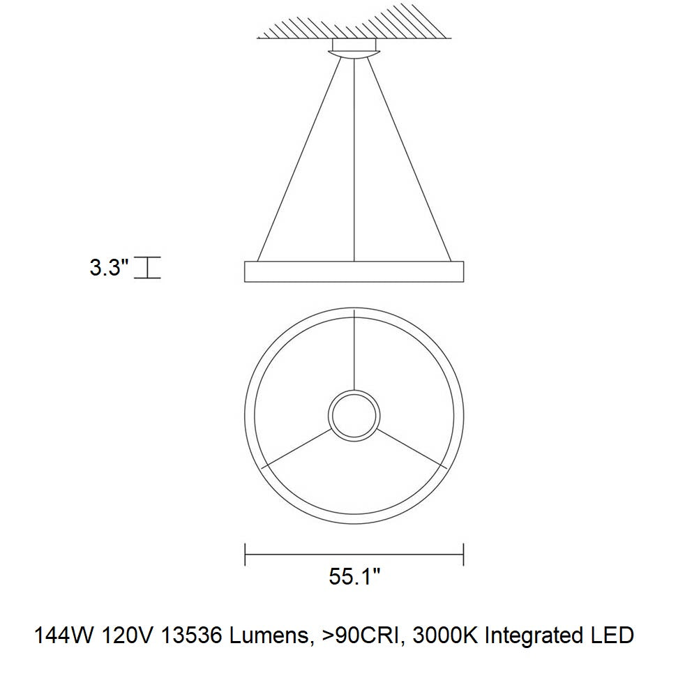 Libe Round LED Pendant Light