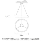 Libe Round LED Pendant Light