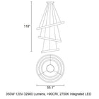 Libe Triple LED Pendant Light