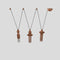Nappe LED Multi-Light Pendant Light  option Brushed Copper