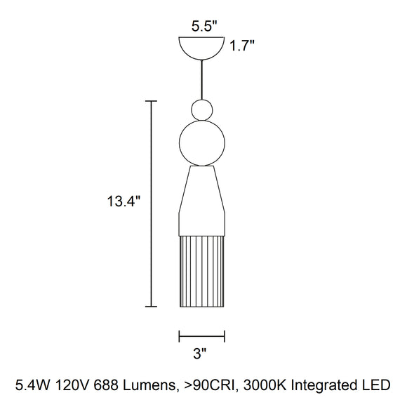 Nappe N0 LED Pendant Light