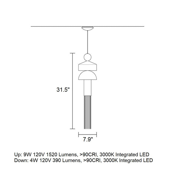 Nappe X1 LED Pendant Light