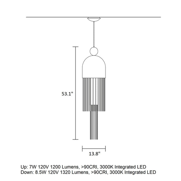 Nappe X2 LED Pendant Light