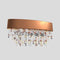 Ola Wall Sconce  option Copper Leaf / Copper Crystal