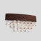 Ola Wall Sconce  option Matte Bronze / Warm Crystal
