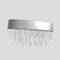 Ola Wall Sconce  option Silver Leaf / Transparent Crystal