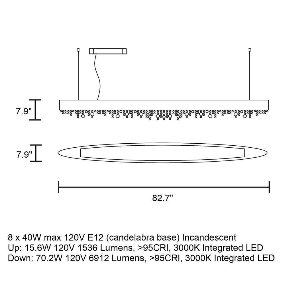 Ola Oval Large Pendant Light