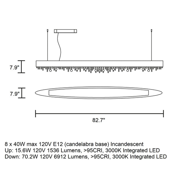 Ola Oval Large Pendant Light
