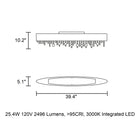 Ola Oval Flush Mount