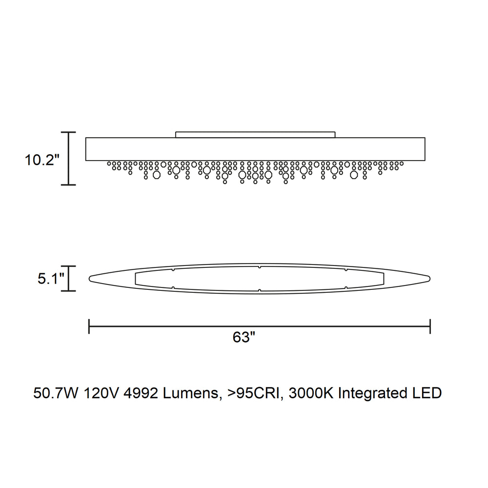 Ola Oval Flush Mount
