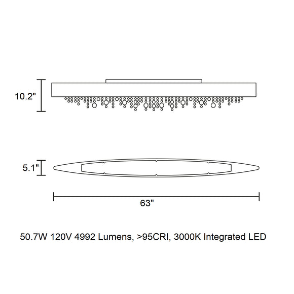 Ola Oval Flush Mount
