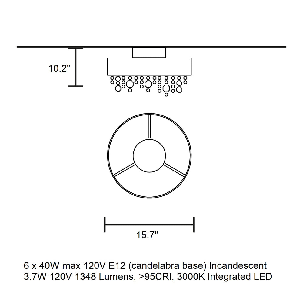 Ola Round Flush Mount