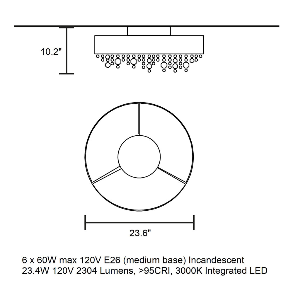 Ola Round Flush Mount