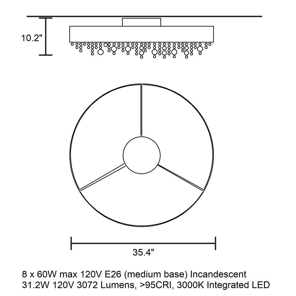 Ola Round Flush Mount