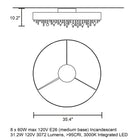 Ola Round Flush Mount