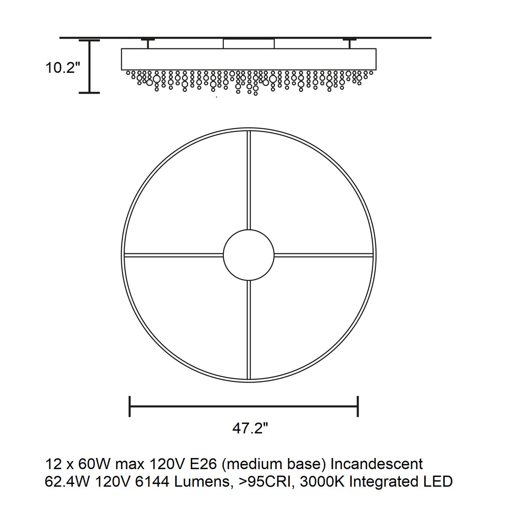 Ola Round Flush Mount