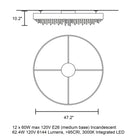 Ola Round Flush Mount