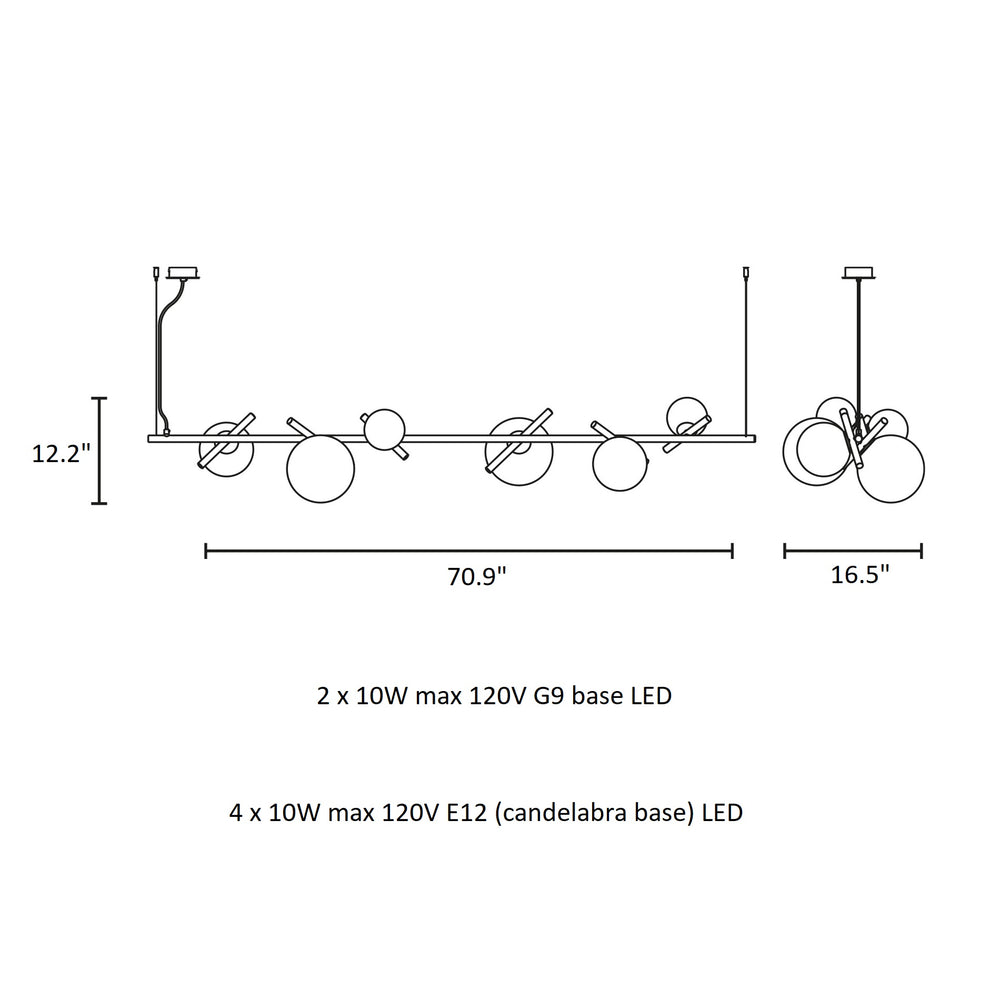 Posy Linear Pendant Light