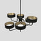 Sound Chandelier  option Matte Black / Brushed Brass