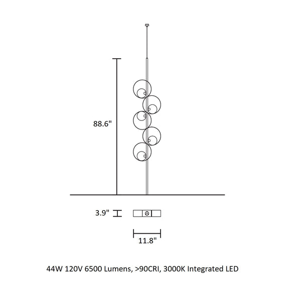 Sound LED Floor Lamp