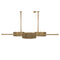 Sound LED Linear Pendant Light  option Brushed Gold