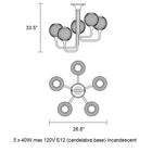 Tee Multi Light Pendant Light