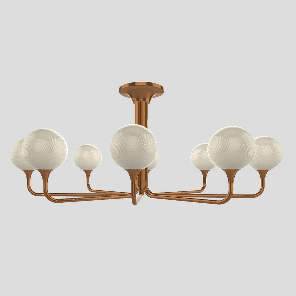 Tee Oval Semi Flush Mount