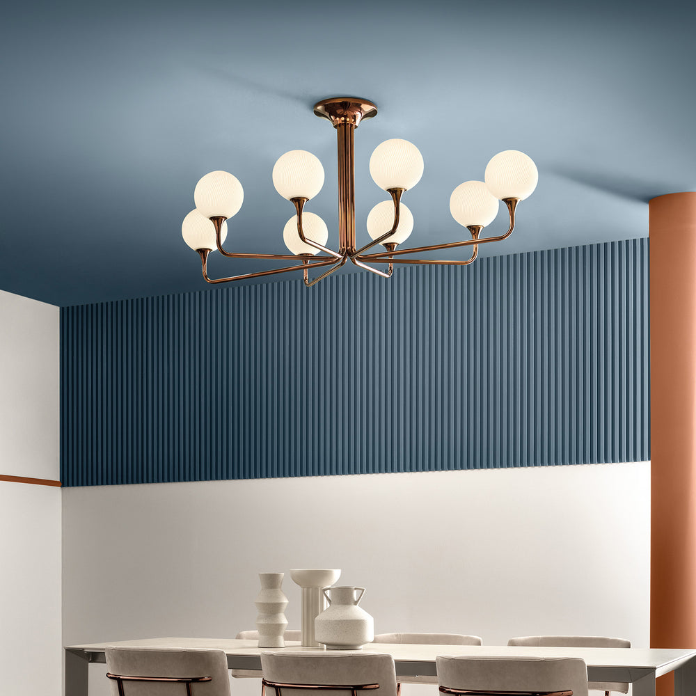 Tee Oval Semi Flush Mount