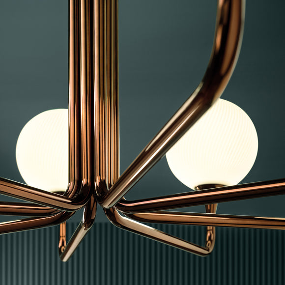 Tee Oval Semi Flush Mount