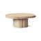 Alder Oval Lounge/Coffee Table  option Coffee Waste Sand