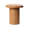 Alder Side Table  option Wood Waste Terracotta