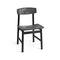 Conscious 3162 Dining Chair  option Coffee Waste Black / Black Beech