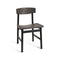 Conscious 3162 Dining Chair  option Coffee Waste Black / Black Oak