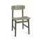 Conscious 3162 Dining Chair  option Coffee Waste Green / Green Oak