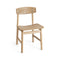 Conscious 3162 Dining Chair  option Coffee Waste Light / Soaped Oak