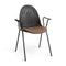 Eternity Armchair with Upholstered Seat  option Kvadrat Re-wool 378 Rust