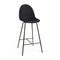 Eternity High Stool Front Upholstered  option Kvadrat Re-wool 198 Grey