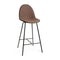 Eternity High Stool Front Upholstered  option Kvadrat Re-wool 378 Rust