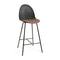 Eternity High Stool with Upholstered Seat  option Kvadrat Re-wool 378 Rust