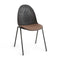 Eternity Side Chair with Upholstered Seat  option Kvadrat Re-wool 378 Rust