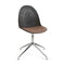 Eternity Swivel Chair with Upholstered Seat  option Polished Aluminum