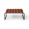 Ocean Lounge Table  option Burnt Red