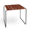 Ocean Square Dining Table  option Burnt Red