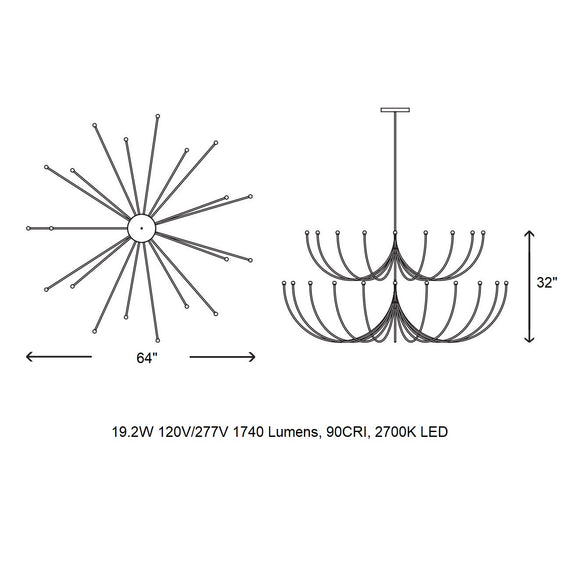 Arca Multi-Tier Chandelier
