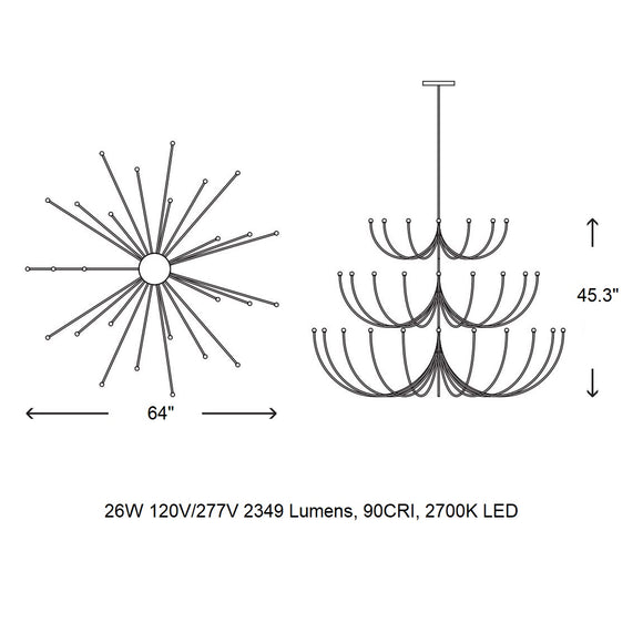 Arca Multi-Tier Chandelier