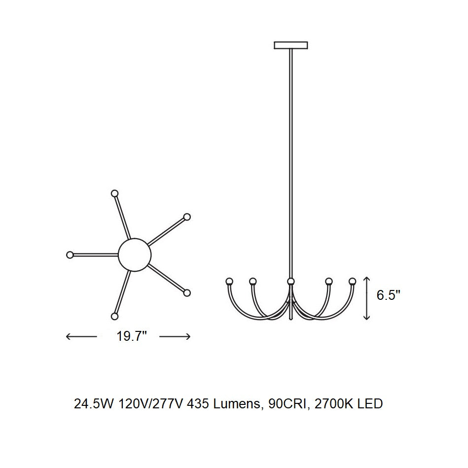 Arca Single Chandelier