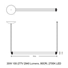 Delphi Horizontal LED Pendant Light